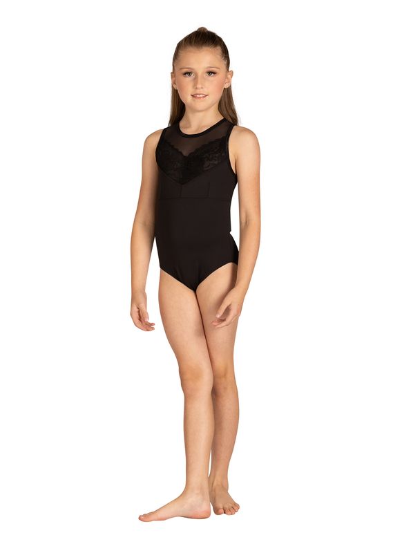 DanzNmotion Shoshanna Wide Neck Tank Leotard - Child