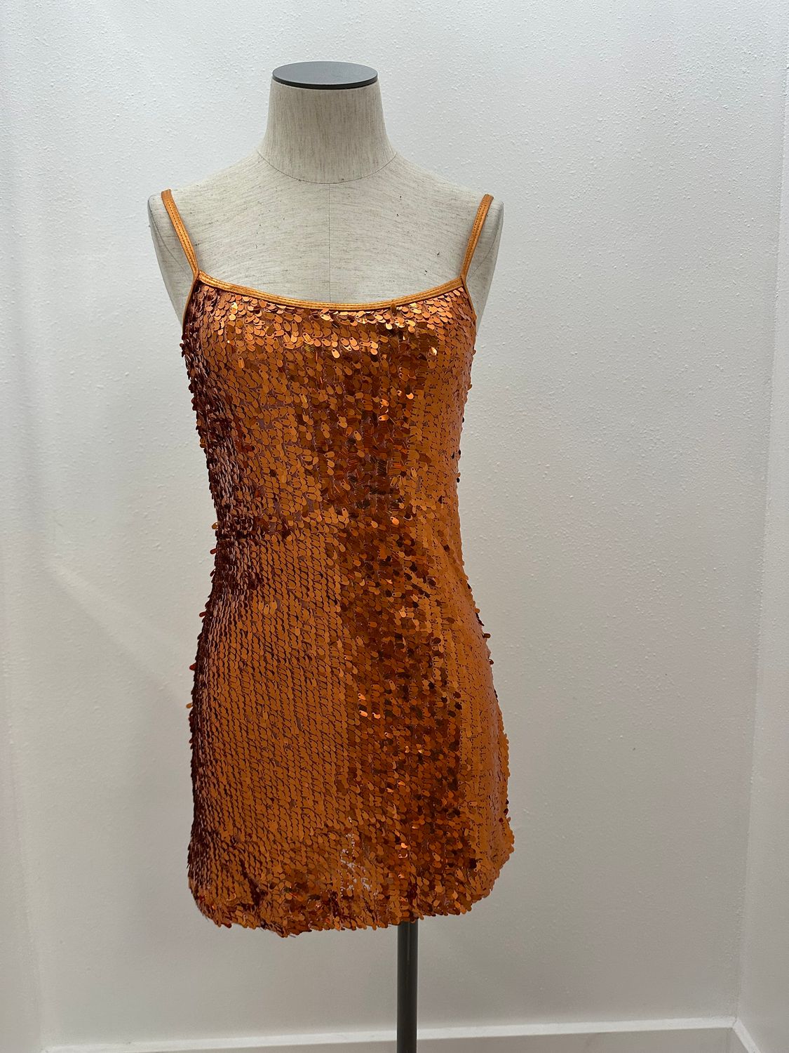 Gia-Mia Spangle Dress, Color: Copper, Size: Petite