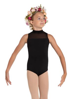 Capezio Wildflower Hyacinth High Neck Leotard - Girls