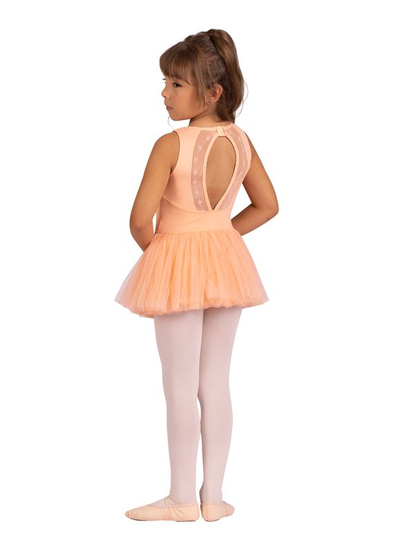 DanzNmotion Brynn Tank Flocked Child Dress