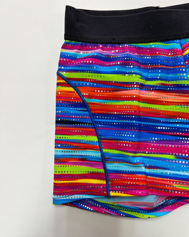 Motionwear Gym Elastic WB Short w/Flatlock Short - Child