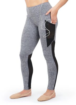 Capezio Paneled Legging w/Mesh Inserts