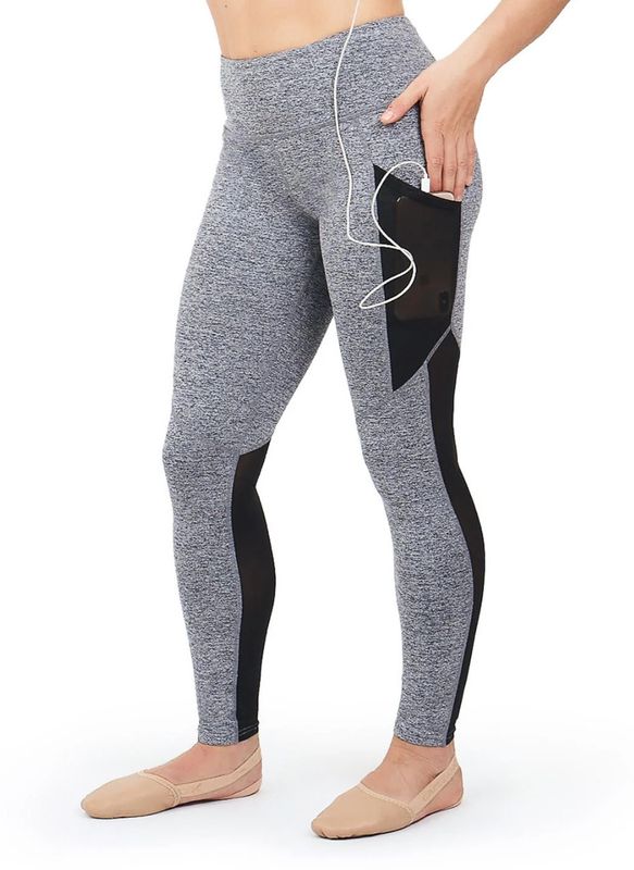 Capezio Paneled Legging w/Mesh Inserts