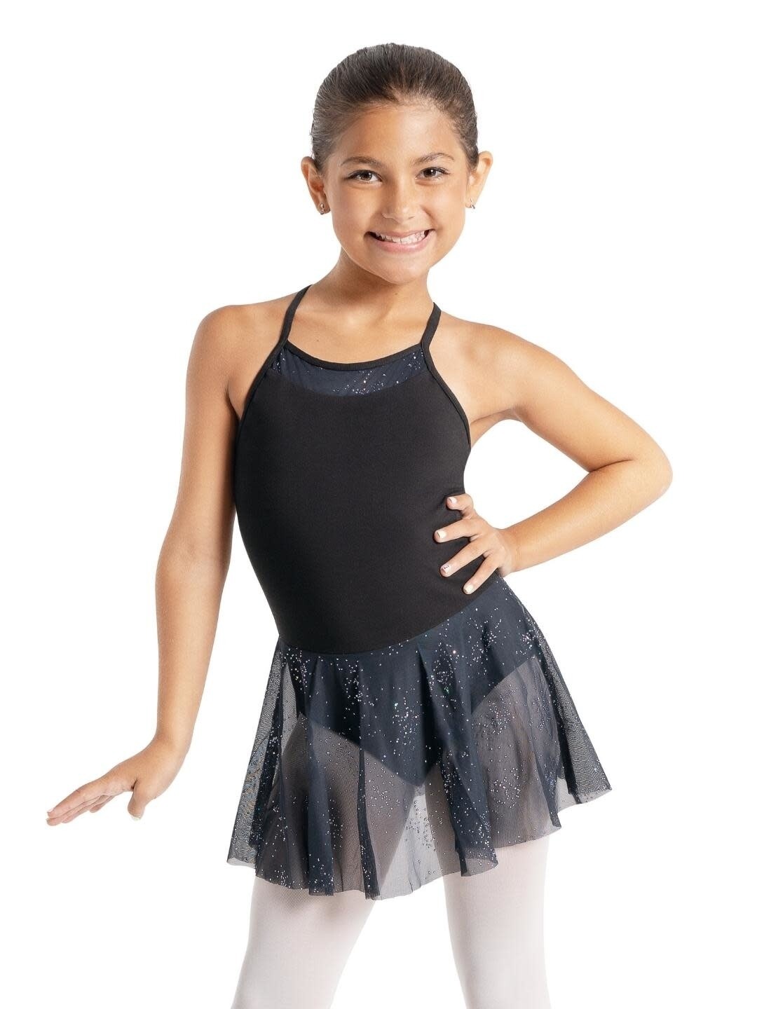 Capezio Glitter Glam Cross Back Cami Dress
