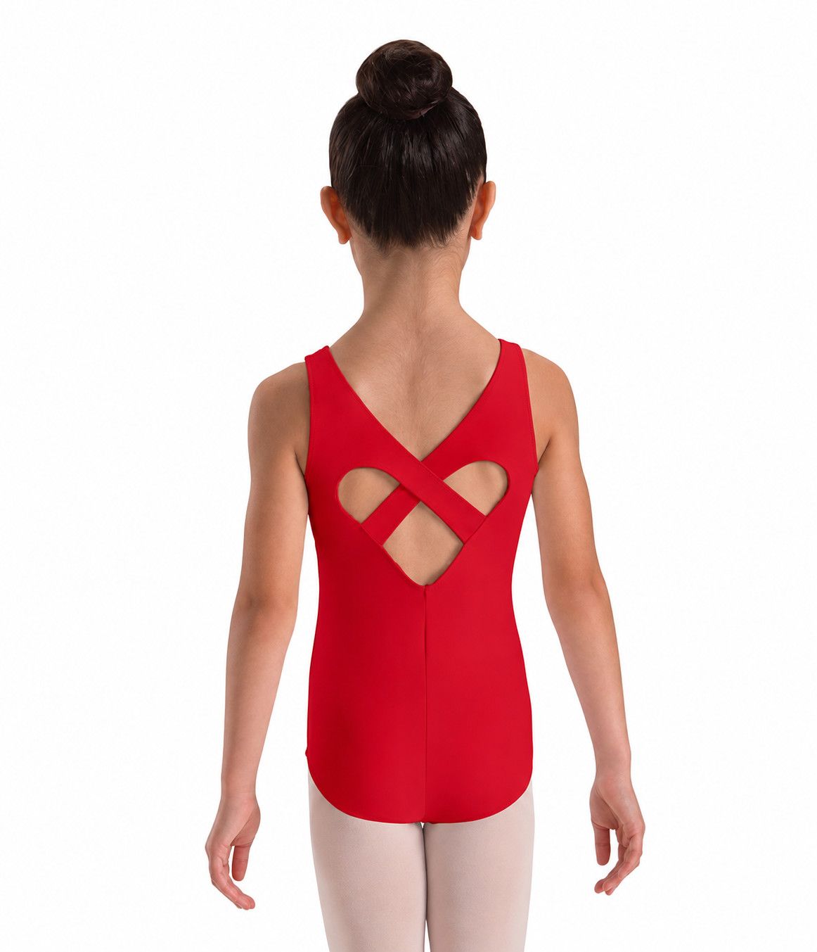 Motionwear Heart Back Tank Leotard – Child, Color: Red, Size: X-Small