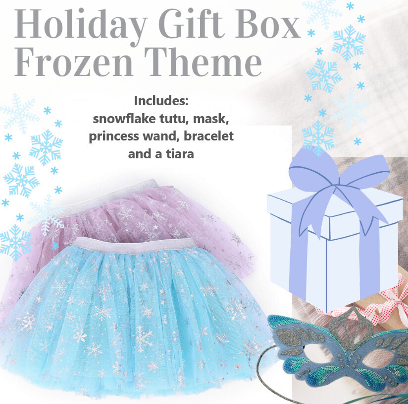 Tutu N You Frozen Snowflake Gift Box, Color: Ice Blue, Size: 2-4