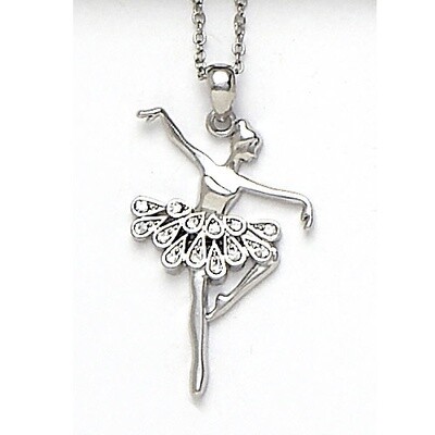 Dasha Teardrop Ballerina Necklace