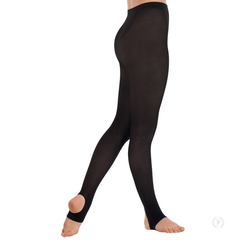 EuroSkins Stirrup Tights, Color: Black, Size: S/M
