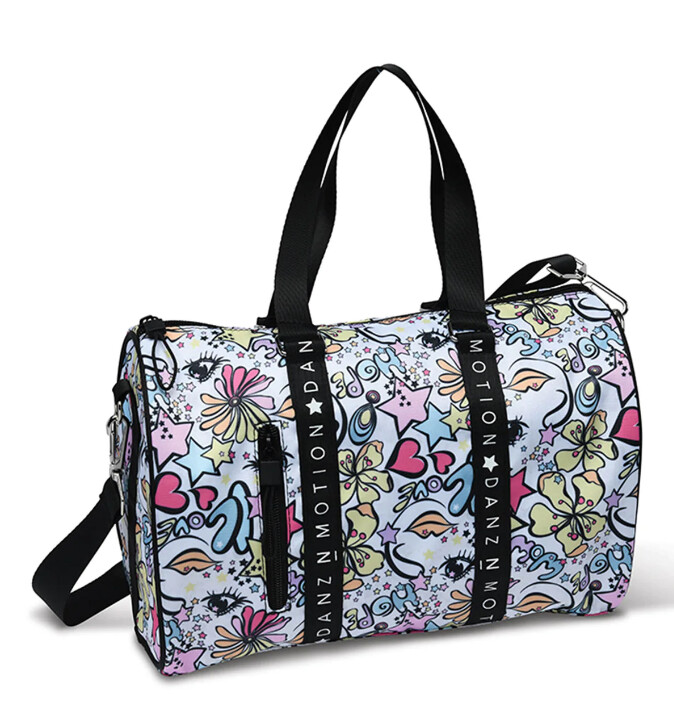 DanzNmotion Stars and Flowers Duffle Bag