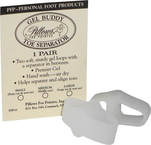 Pillows for Pointe Gel Buddy Toe Separator, Size: Small