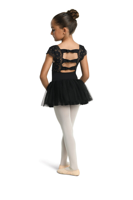 DanzNmotion Brielle Lace Cap Sleeve Dress