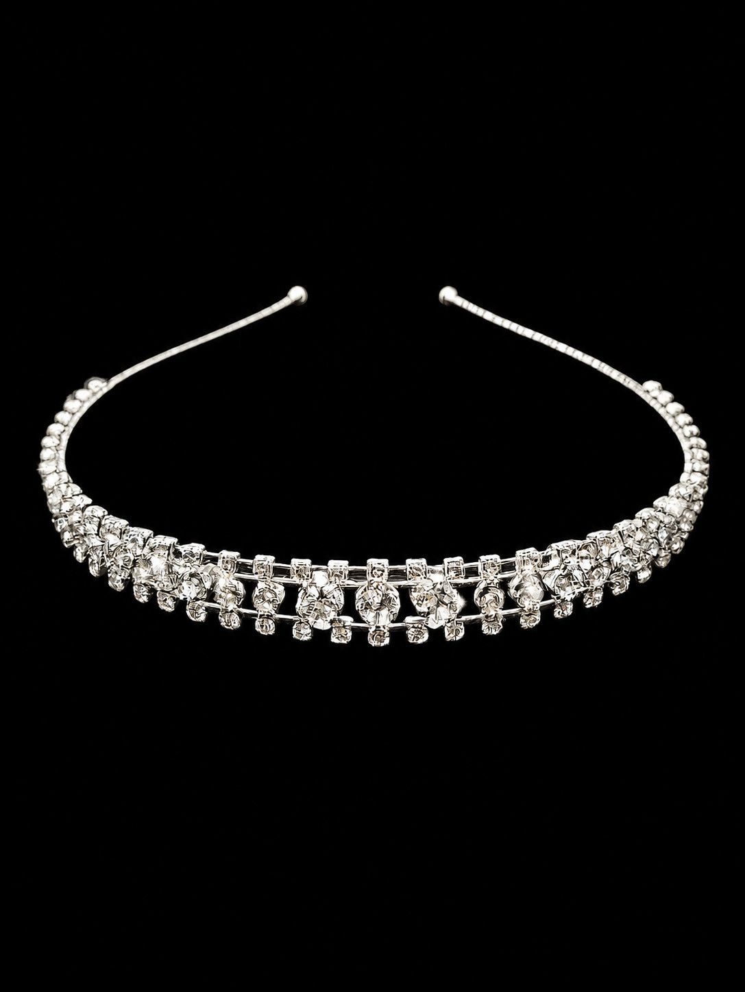 FH2 Rhinestone Headband Cascading Rows