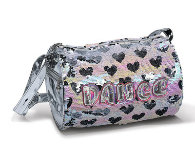 DanzNmotion Sequin Hearts Pearlescent Duffel Bag