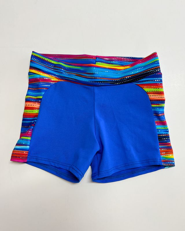 Motionwear Flat Waist Contour Stripe Short Motionwear Flat Waist Contour Stripe Short