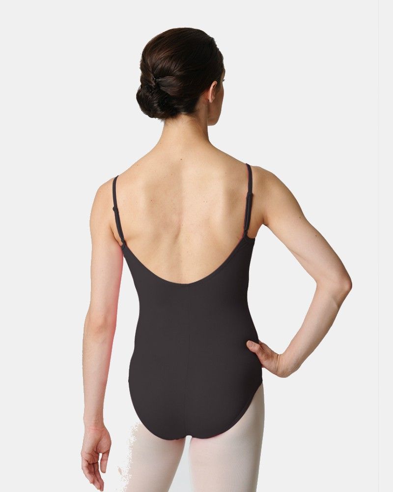 Gaynor Minden Ultimate Camisole Leotard, Color: Black, Size: Petite