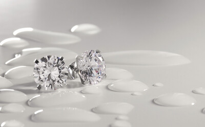 FH2 10mm CZ Stud Earrings (Pierced)