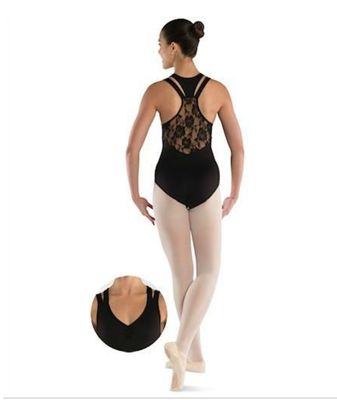 DanzNmotion Double Strap Lace Back Leotard