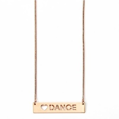 Dasha Heart Dance Rose Gold Necklace