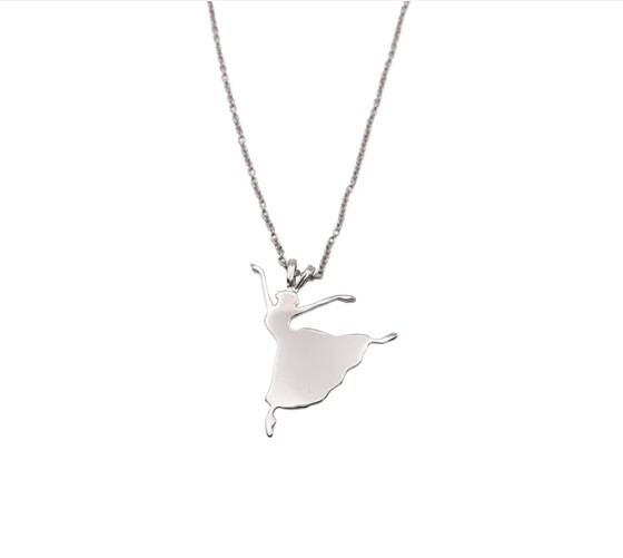 Ballerina Silhouette Necklace