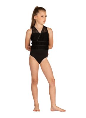 Arabella Shirred Waist Burnout Child Leotard
