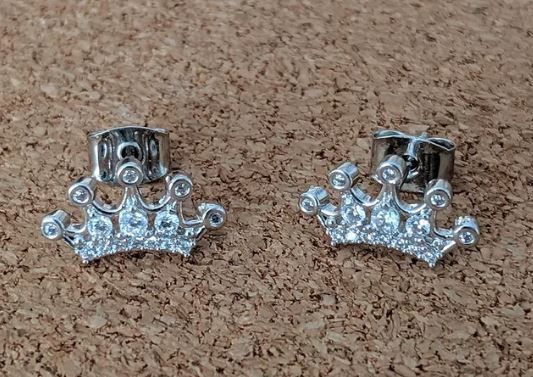 ADS Crown Earrings, post
