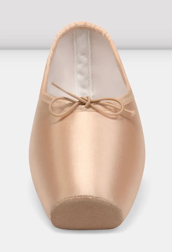 Etu Suede Toe Pointe Shoes, Color: Pink Satin, Size: 4.5, Width: 2X
