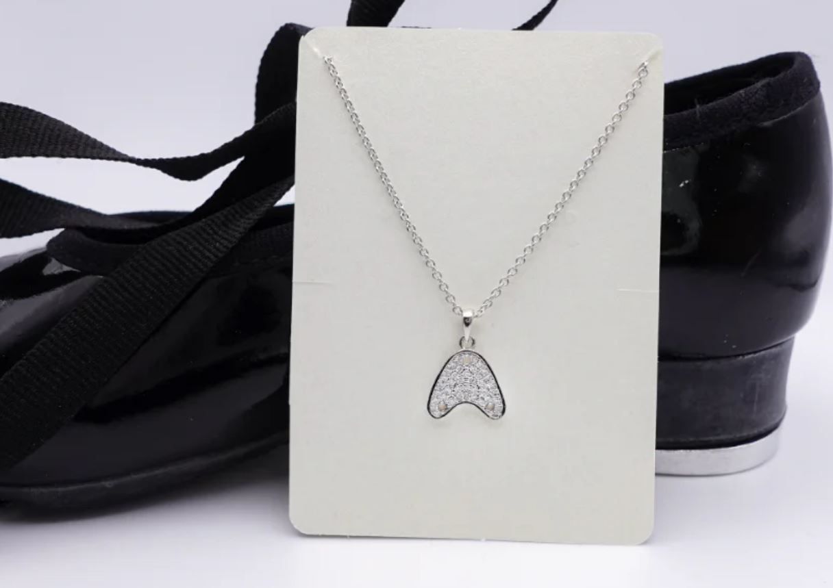 Tap Shoe Necklace, Color: Silver