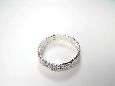 FH2 Rhinestone 3 Row Bracelet - Adult