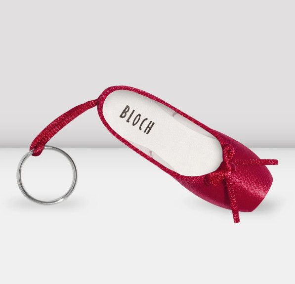 Bloch Mini Pointe Shoe Keyring - Red