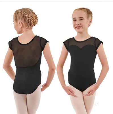 Eurotard Girls Silhouette Mesh Sweetheart Leotard