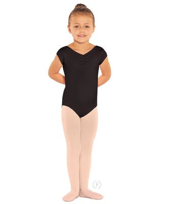 Eurotard Girls Microfiber Princess Seam Cap Sleeve Leotard
