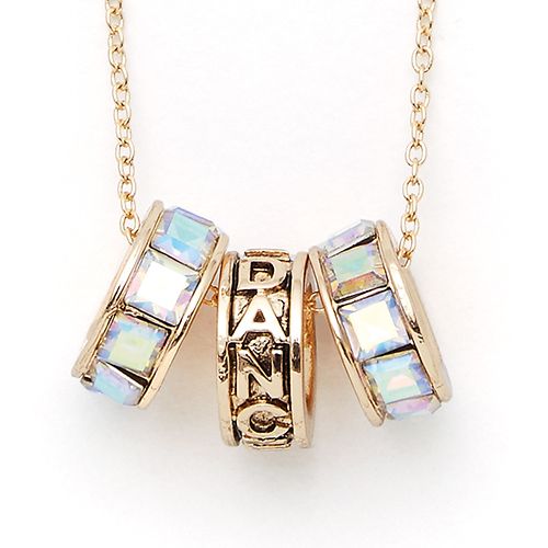Dasha Iridescent Dance Ring Necklace