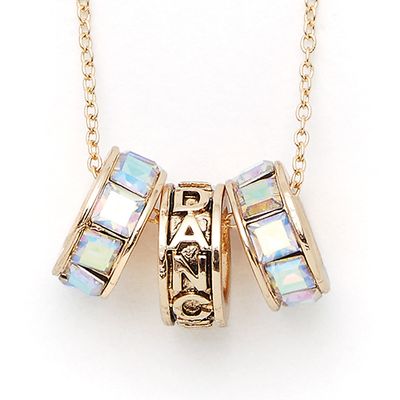 Dasha Iridescent Dance Ring Necklace