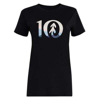Women Mountain Sunset Ten Logo