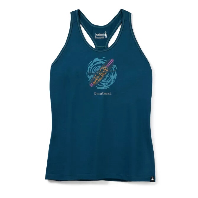 Women&#39;s Merino Sport Paddleboard Adv Tank, Color: Twilight Blue, Size: XS