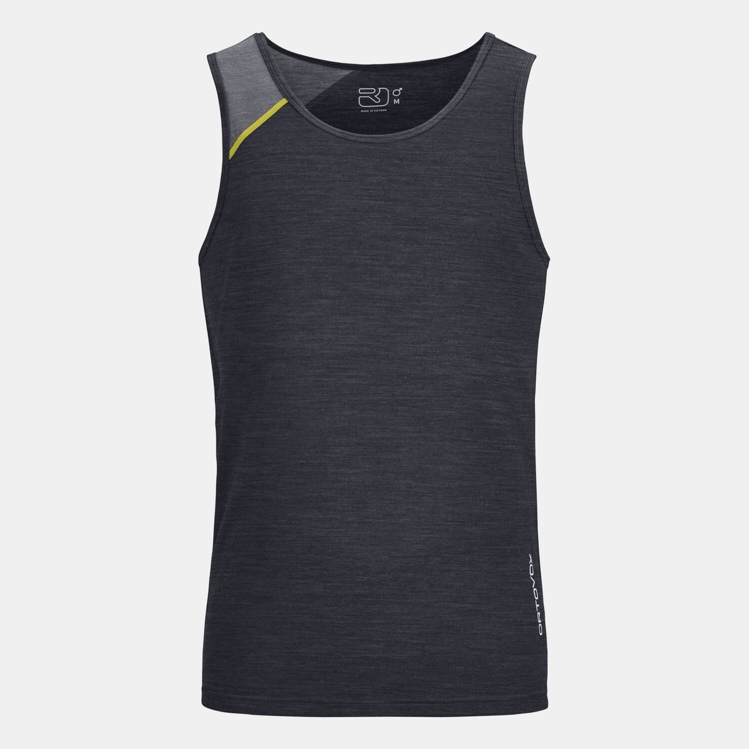 Men 150 Essential Top, Color: Dark Grey Blend, Size: M