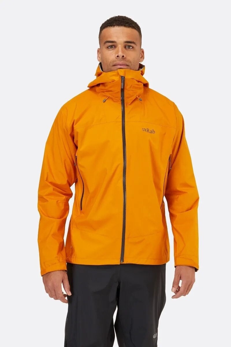 Men Downpour Plus 2.0 Jacket, Color: Sunset, Size: M