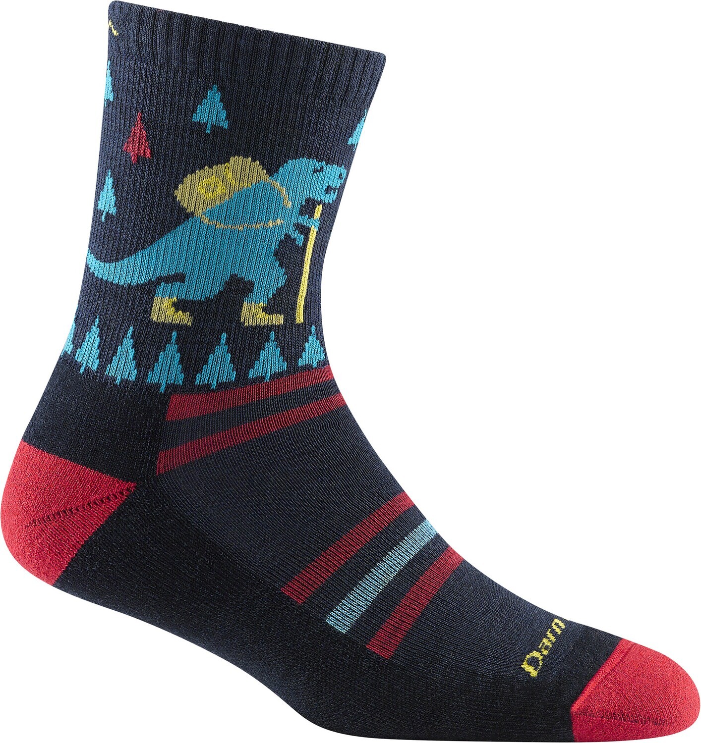 Kids Ty-Ranger-Saurus Micro Crew, Color: Eclipse, Size: S