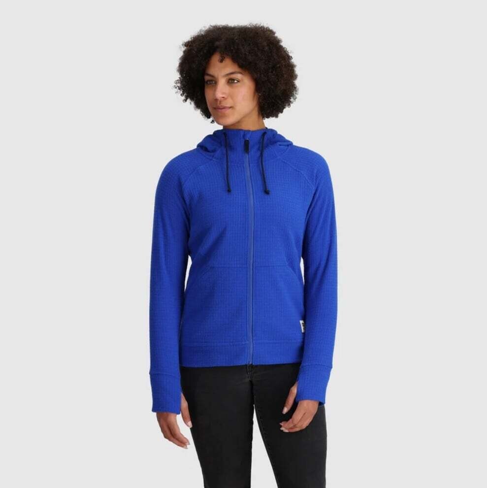 Women&#39;s Mega Trail Mix Fleece Full Zip Hoodie, Color: Topaz, Size: S