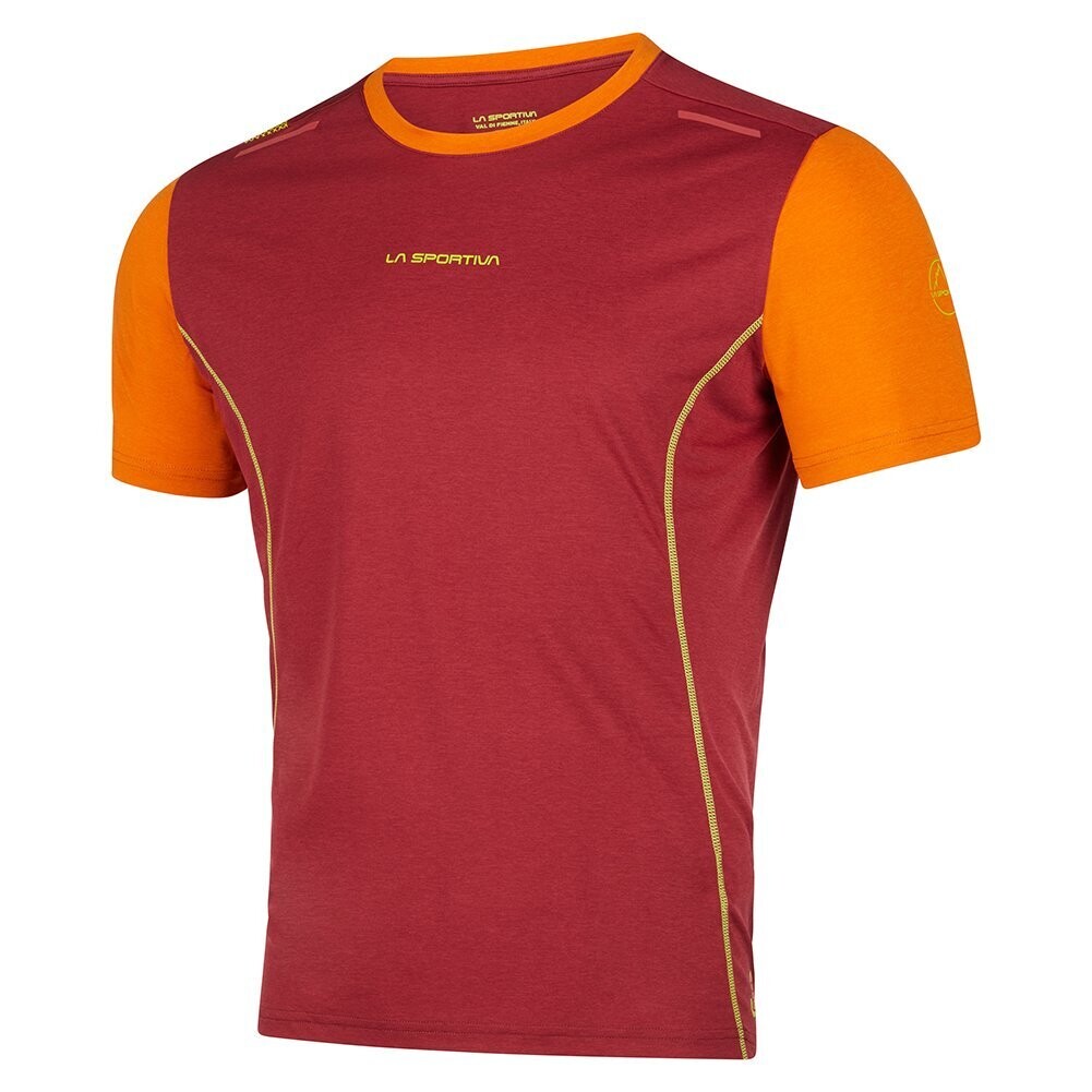 Men Tracer t-shirt, Color: Hawaiian Sun/Sangria, Size: M