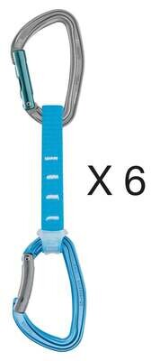 Pack 6 Djinn Axess Quickdraw 11cm  Torquoise