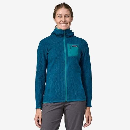 W&#39;s R1 Air Full-Zip Hoody, Color: Lagom Blue, Size: XS