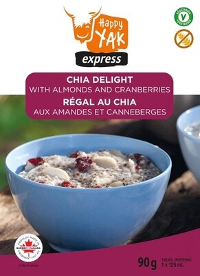 Chia Delight with Almonds and Cranberries