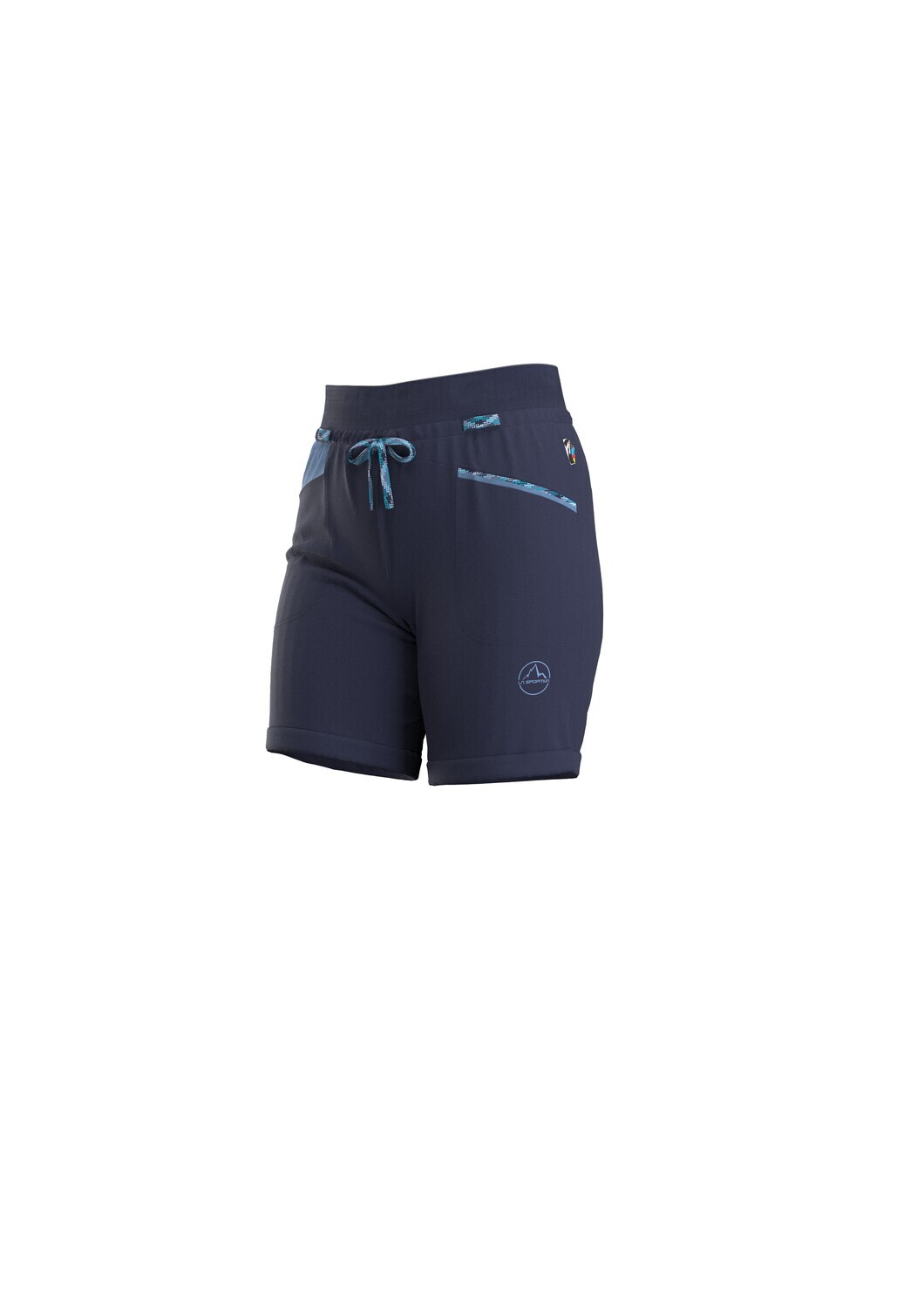 Women Mantra Short, Color: Deep Sea/moonlight, Size: XS