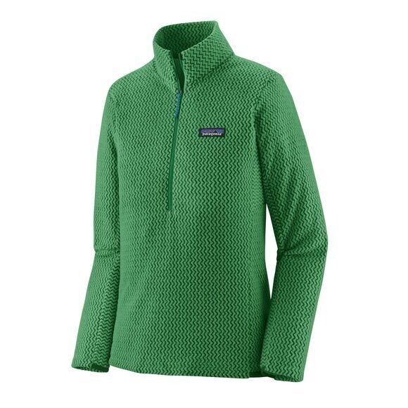 W&#39;s R1 Air Zip Neck, Color: Gather Green, Size: S