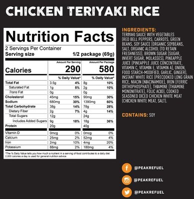 Chicken Teriyaki Rice Meal