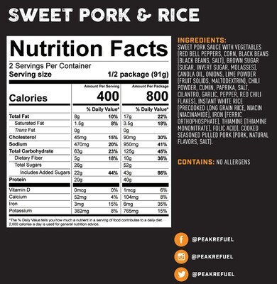 Sweet Pork &amp; Rice Meal