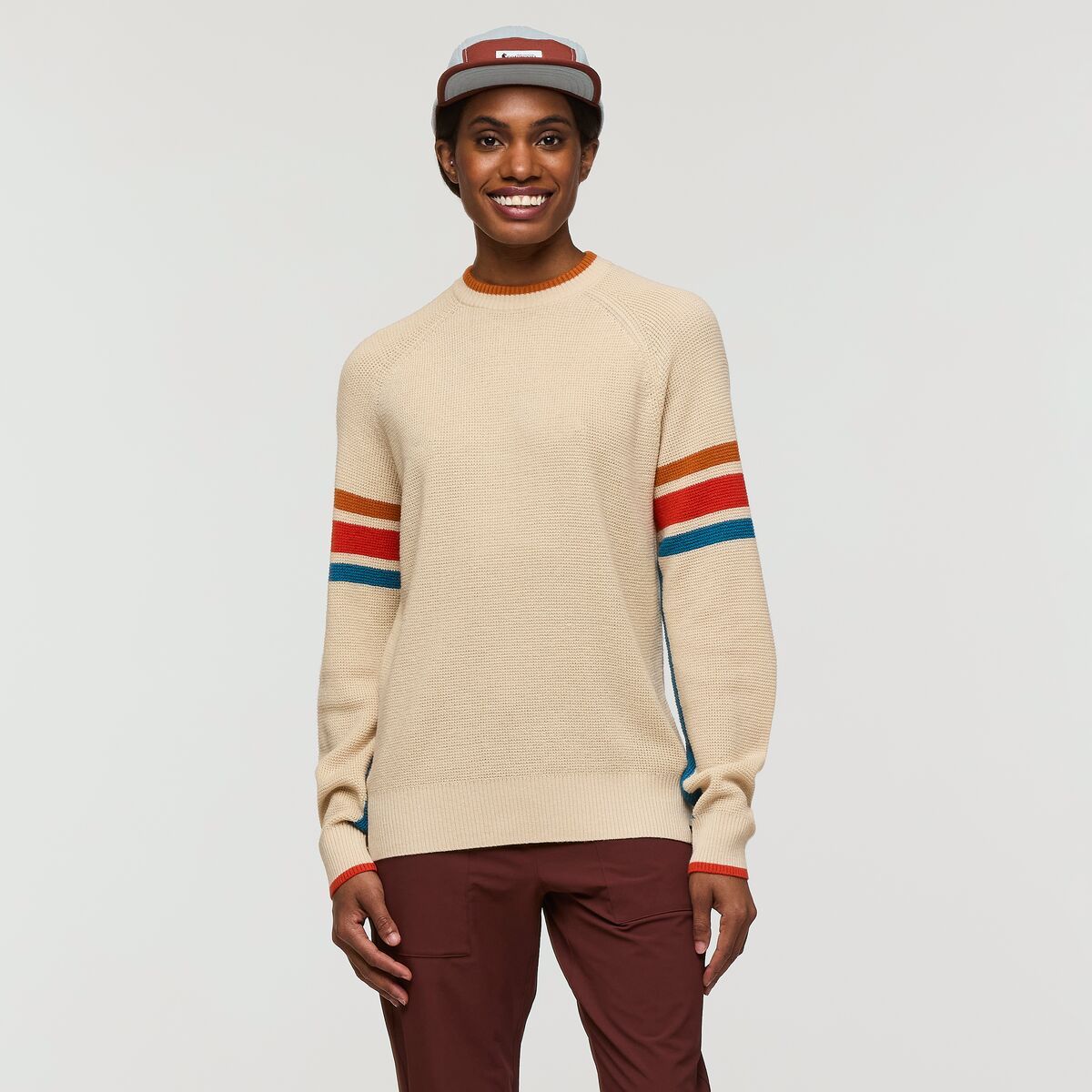 Libre Waffle Crew Sweater, Size: XL, Color: Cream