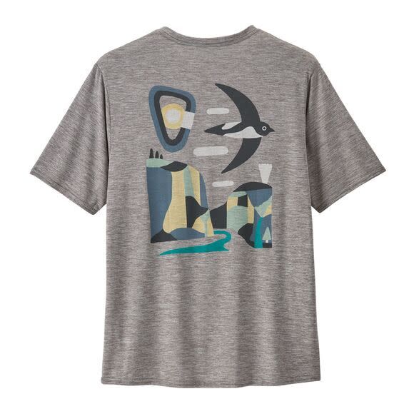 M&#39;s Cap Cool Daily Graphic Shirt - Lands, Color: Feather Grey, Size: S