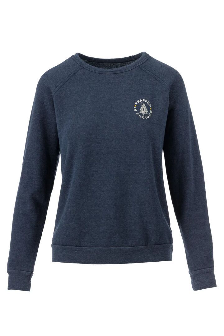 Women Paradise Long Sleeve Crew, Color: Night, Size: S